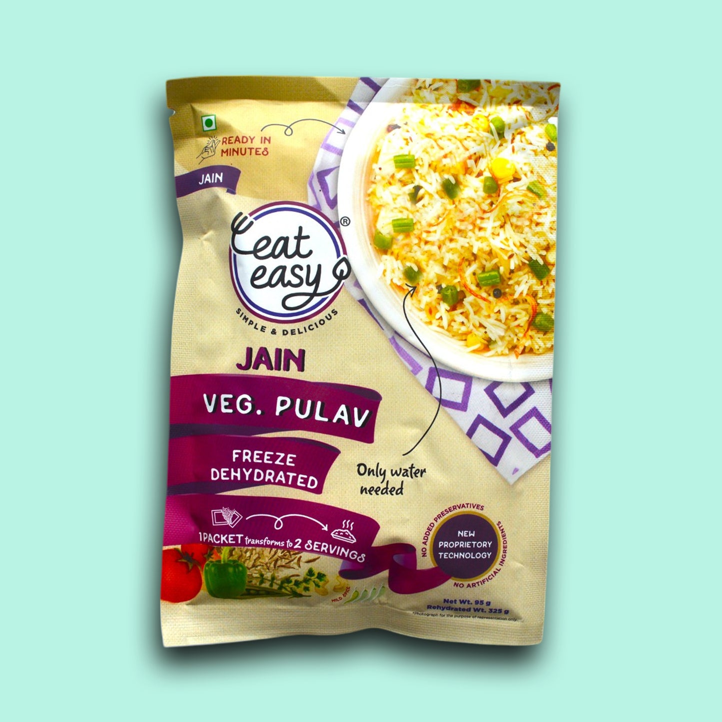 EAT EASY VEG PULAV NO ONION NO GARLIC