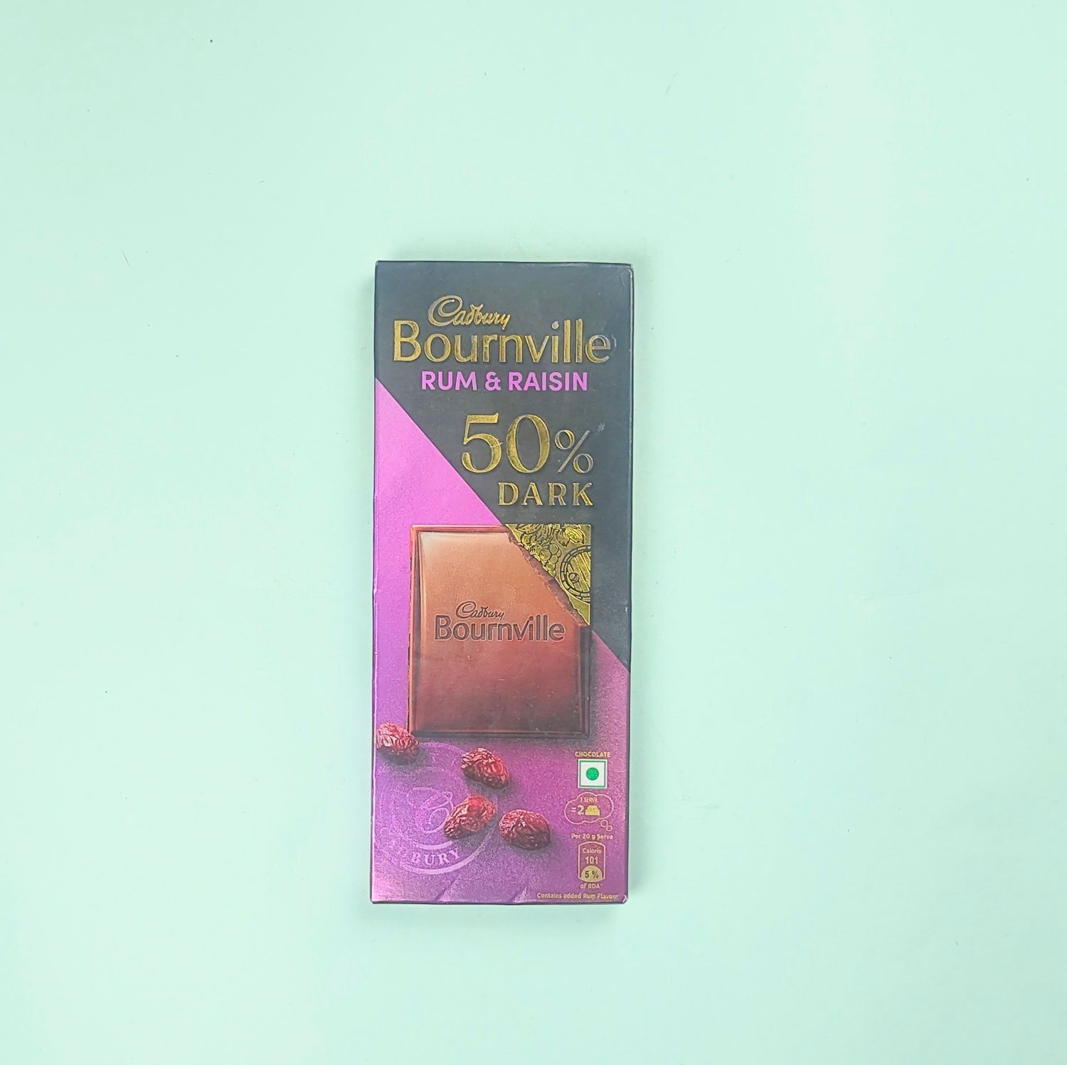 CADBURY BOURNVILLE RUM AND RAISIN 50% DARK