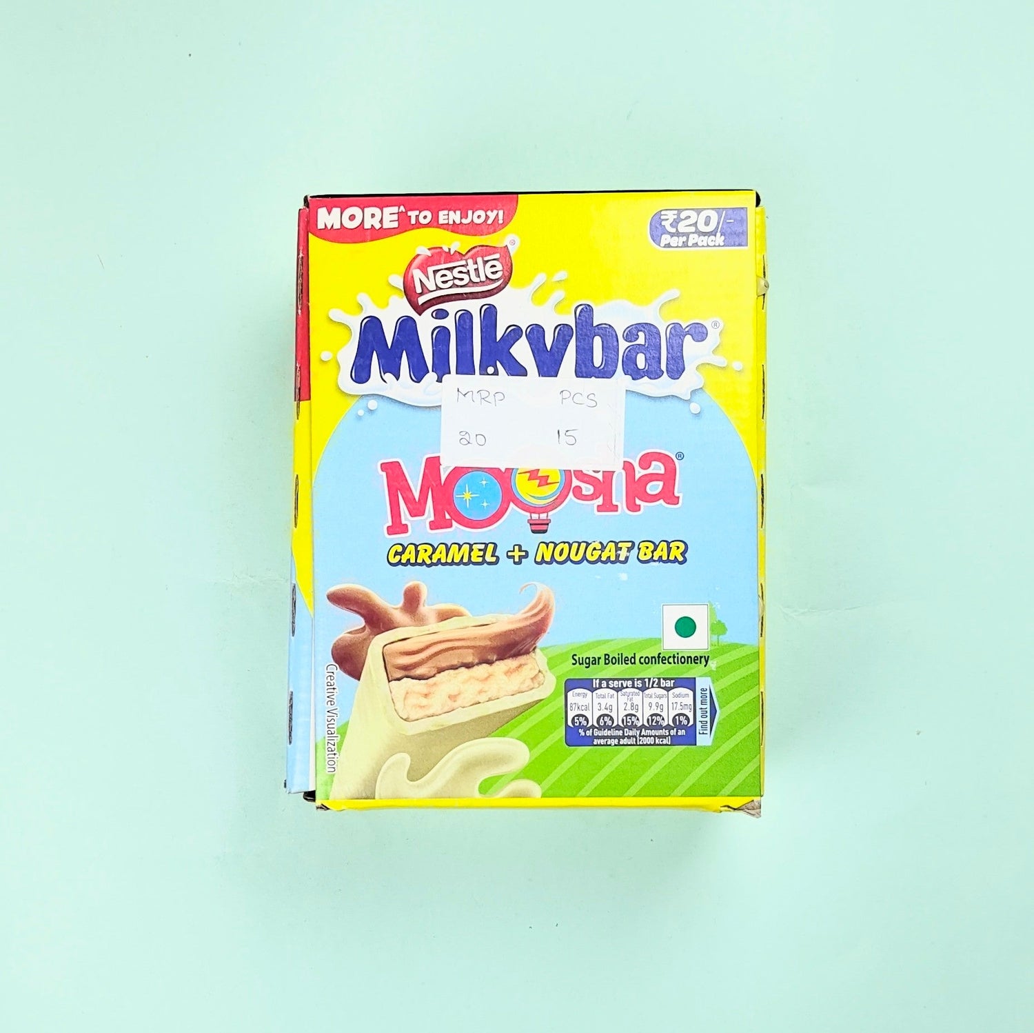 NESTLE MILKY BAR MOOSHA  CARAMEL NOUGAT BAR