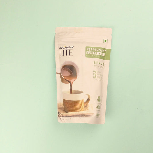 COCOSUTRA LITE PEPPERMINT SUGAR FREE DRINKING CHOCOLATE