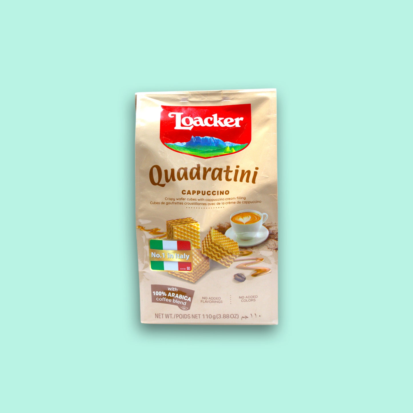 LOACKER QUADRATININ CAPPUCCINO SMALL